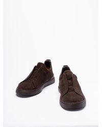 Zegna - `Triple Stitch` Low-Top Sneakers - Lyst