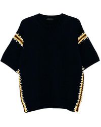 Prada - Cotton Linen Polo Neck - Lyst