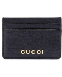 Gucci - Card Case With ` Script` - Lyst