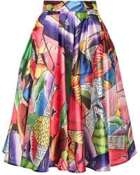 Stella Jean - Printed Skirt - Lyst