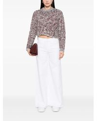 Mother - Jeans a gamba ampia the roller fray - Lyst