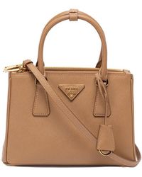 Prada - Small ` Galleria` Saffiano Leather Handbag - Lyst