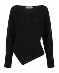 Alberta Ferretti - Wide Boat-Neck Sweater - Lyst