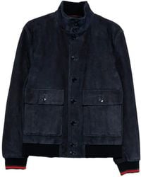 Gucci - Leather Bomber Jacket - Lyst
