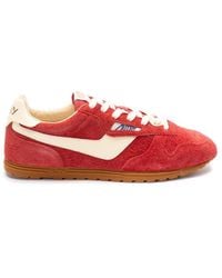 Autry - Windspin Low Suede Leather Sneakers - Lyst