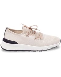 Brunello Cucinelli - Knit Sneakers - Lyst