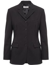 Prada - Single-Breasted Techno Stretch Jacket - Lyst