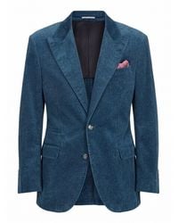 Brunello Cucinelli - Denim-Effect Tailor Blazer - Lyst