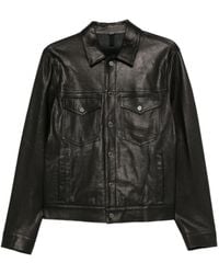 Tagliatore - Leather Shirt Jacket - Lyst