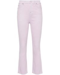 7 For All Mankind - `Hw Slim Kick Colored Stretch With Raw Cut` - Lyst