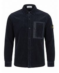 Stone Island - Organic Cotton Corduroy Shirt - Lyst