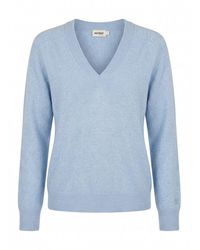 Not Shy - 'Lucien' V Neck Sweater - Lyst