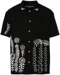 ANDERSSON BELL - `May` Embroidery Open Collar Short Sleeve Shirt - Lyst