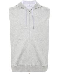 Brunello Cucinelli - Sleeveless Sweatshirt - Lyst