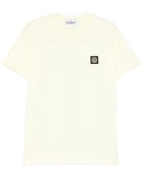 Stone Island - Cotton Jersey Garment Dyed T-Shirt - Lyst