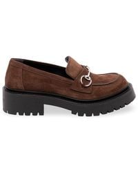 Gucci - Loafers With Horsebit And Lug Sole - Lyst