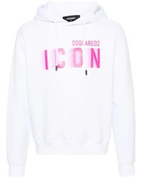 DSquared² - `Icon Blur Cool Fit` Hoodie - Lyst