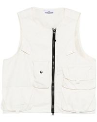 Stone Island - Cotton Nylon Micro Ripstop Vest - Lyst