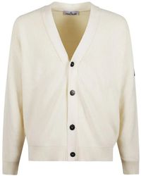Stone Island - V-Neck Cardigan - Lyst