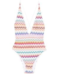 Missoni - V-Neck Swimsuit - Lyst