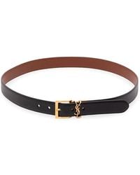 Saint Laurent - Cassandre Vadim Reversible Belt - Lyst