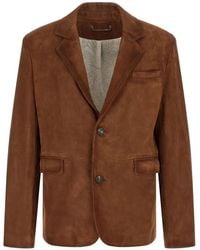 Golden Goose - 'Robyn' Leather Jacket - Lyst