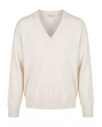 Brunello Cucinelli - V-Neck Cashmere Sweater - Lyst