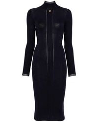 Elisabetta Franchi - Midi Knit Dress - Lyst