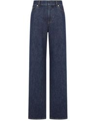 Fendi - 'Ff' Padded Jeans - Lyst