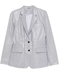 DESA NINETEENSEVENTYTWO - Leather Classic Blazer - Lyst