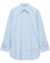 Prada - Popeline Shirt - Lyst