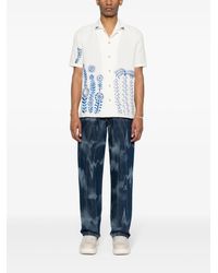 ANDERSSON BELL - `May` Embroidery Open Collar Short Sleeve Shirt - Lyst