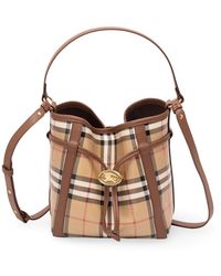 Burberry - Mini Drawstring Bucket Bag - Lyst