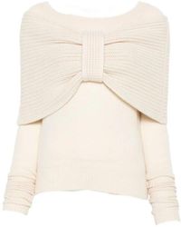 Ermanno Scervino - Bow-Detail Cashmere Sweater - Lyst