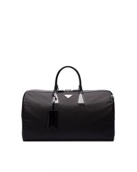 Prada - `Re-Nylon` And Leather Travel Bag - Lyst