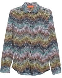 Missoni - 'Caperdoni' Long Sleeve Shirt - Lyst