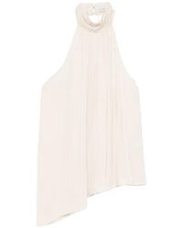 Patrizia Pepe - Halterneck Sleeveless Top - Lyst