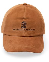 Brunello Cucinelli - Suede Baseball Cap - Lyst