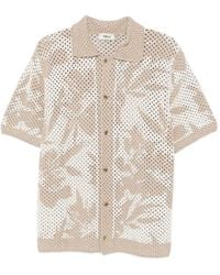 Altea - Floreal Print Short Sleeve Shirt - Lyst