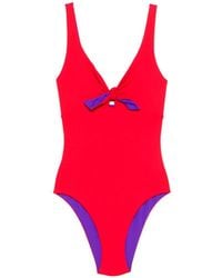 Fisico - One-Piece Swimsuit With Knot - Lyst