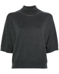 Brunello Cucinelli - Mock-Neck Sweater - Lyst