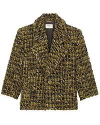 Saint Laurent - Single-Breasted Tweed Jacket - Lyst