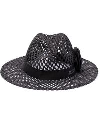 Blugirl Blumarine - Panama Hat With Rose - Lyst