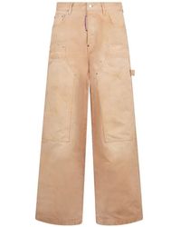 DSquared² - Garment Dyed Baggy Carpenter Jeans - Lyst