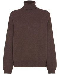 Brunello Cucinelli - Cashmere Turtleneck Sweater - Lyst