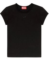 DIESEL - Logo Cotton T-Shirt - Lyst