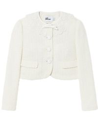 Self-Portrait - Boucle Lace Collar Jacket - Lyst
