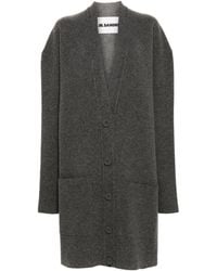 Jil Sander - Relaxed Fit Wool Blend Cardigan - Lyst