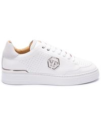 Philipp Plein - `Mix Leather` Low-Top Sneakers - Lyst