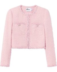 Self-Portrait - Boucle Jacket - Lyst